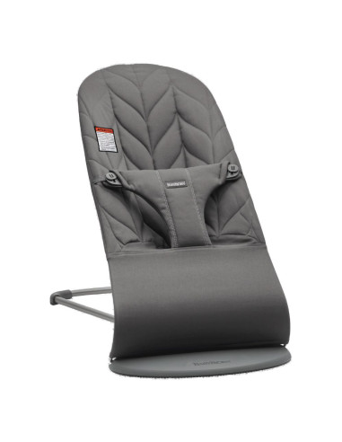 BS-006226A,BabyBjorn - Balansoar Bliss Anthracite cu aspect delicat de petala, tesatura matlasata