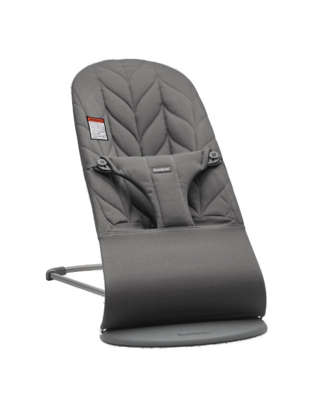 BS-006226A,BabyBjorn - Balansoar Bliss Anthracite cu aspect delicat de petala, tesatura matlasata