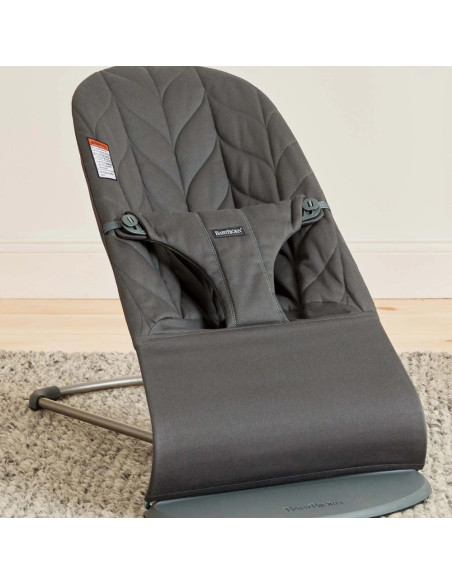 BS-006226A,BabyBjorn - Balansoar Bliss Anthracite cu aspect delicat de petala, tesatura matlasata