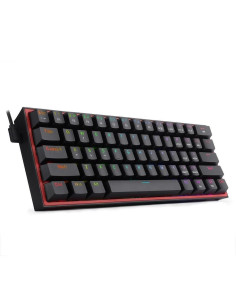 K617-RGB_RD,Tastatura gaming mecanica Redragon Fizz neagra iluminare RGB switch-uri rosii 2