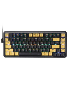 K649PY-RGB,Tastatura gaming mecanica Redragon Elf PBT neagra iluminare RGB switch-uri aurii