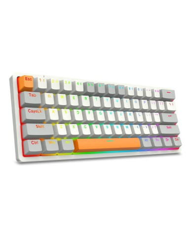 K642WGO-RGB,Tastatura gaming mecanica Redragon Akali gri iluminare RGB switch-uri rosii