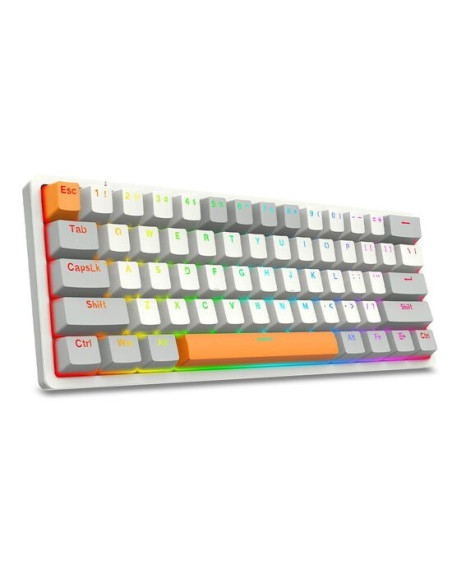K642WGO-RGB,Tastatura gaming mecanica Redragon Akali gri iluminare RGB switch-uri rosii K642WGO-RGB,Tastatura gaming mecanica Redragon Akali gri iluminare RGB switch-uri rosii