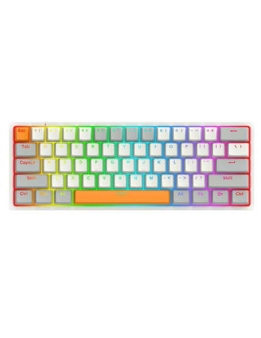 K642WGO-RGB,Tastatura gaming mecanica Redragon Akali gri iluminare RGB switch-uri rosii K642WGO-RGB,Tastatura gaming mecanica Redragon Akali gri iluminare RGB switch-uri rosii