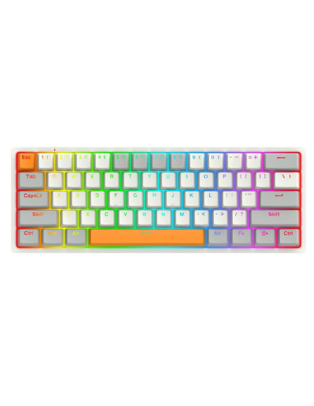 K642WGO-RGB,Tastatura gaming mecanica Redragon Akali gri iluminare RGB switch-uri rosii K642WGO-RGB,Tastatura gaming mecanica Redragon Akali gri iluminare RGB switch-uri rosii