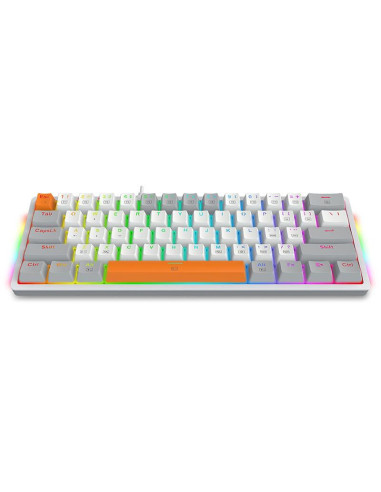 K642WGO-RGB,Tastatura gaming mecanica Redragon Akali gri iluminare RGB switch-uri rosii K642WGO-RGB,Tastatura gaming mecanica Redragon Akali gri iluminare RGB switch-uri rosii