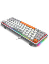 K642WGO-RGB,Tastatura gaming mecanica Redragon Akali gri iluminare RGB switch-uri rosii