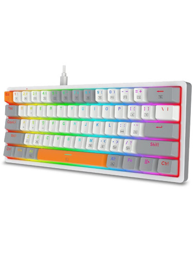 K642WGO-RGB,Tastatura gaming mecanica Redragon Akali gri iluminare RGB switch-uri rosii K642WGO-RGB,Tastatura gaming mecanica Redragon Akali gri iluminare RGB switch-uri rosii