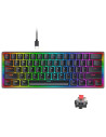 K642-RGB,Tastatura gaming mecanica Redragon Akali neagra iluminare RGB switch-uri rosii