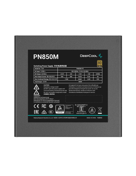 R-PN850M-FC0B-EU,Sursa full modulara Deepcool PN850M 850W neagra