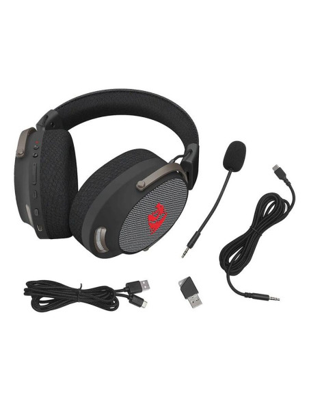 H858,Casti gaming Bluetooth cu fir si wireless Redragon Arrow negre