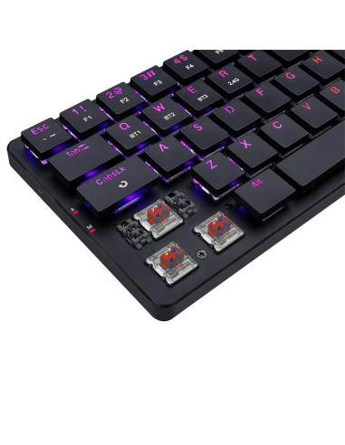 K624P-KBS_RD,Tastatura gaming mecanica Bluetooth cu fir si wireless Redragon Elise Pro RGB neagra iluminare RGB