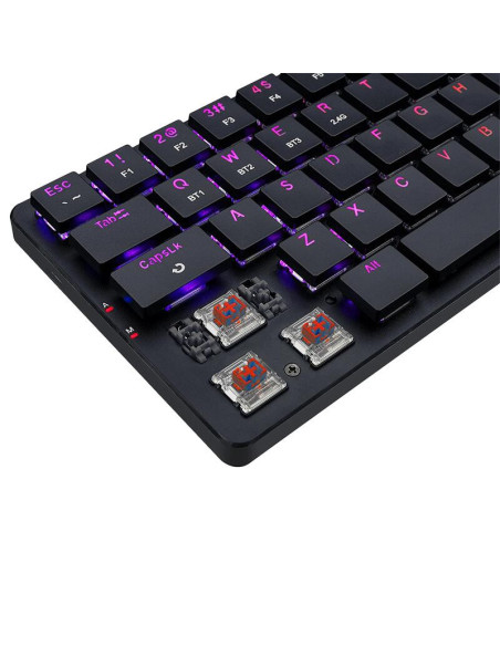 K624P-KBS_RD,Tastatura gaming mecanica Bluetooth cu fir si wireless Redragon Elise Pro RGB neagra iluminare RGB