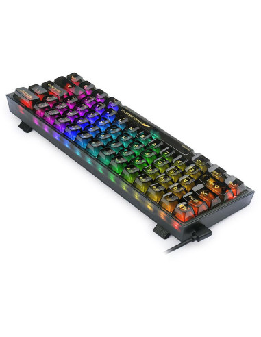 K617CTB-RGB,Tastatura gaming mecanica Redragon Fizz transparenta iluminare RGB switch-uri transparente
