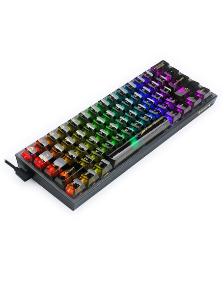 K617CTB-RGB,Tastatura gaming mecanica Redragon Fizz transparenta iluminare RGB switch-uri transparente