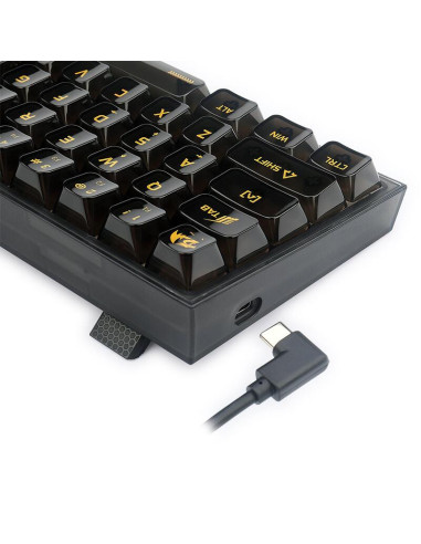 K617CTB-RGB,Tastatura gaming mecanica Redragon Fizz transparenta iluminare RGB switch-uri transparente