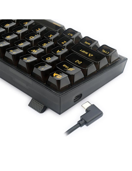 K617CTB-RGB,Tastatura gaming mecanica Redragon Fizz transparenta iluminare RGB switch-uri transparente