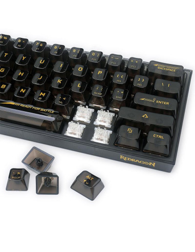 K617CTB-RGB,Tastatura gaming mecanica Redragon Fizz transparenta iluminare RGB switch-uri transparente