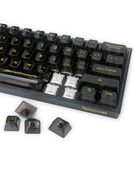 K617CTB-RGB,Tastatura gaming mecanica Redragon Fizz transparenta iluminare RGB switch-uri transparente