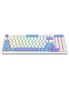 K664WBP-RGB-PRO,Tastatura gaming mecanica Bluetooth cu fir si wireless Redragon Gloria Pro alba iluminare RGB 2