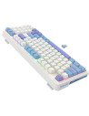 K664WBP-RGB-PRO,Tastatura gaming mecanica Bluetooth cu fir si wireless Redragon Gloria Pro alba iluminare RGB