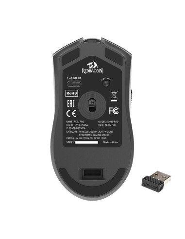 M995-PRO,Mouse gaming wireless bluetooth si cu fir Redragon Fyzu Pro negru