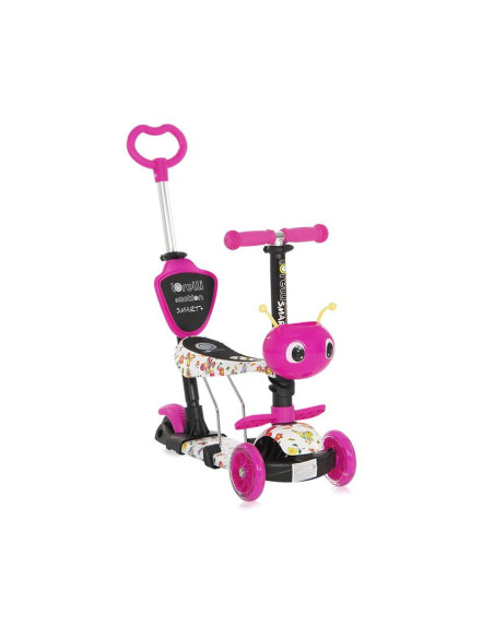 10390030021,Trotineta pentru copii Smart Plus, Pink Butterfly