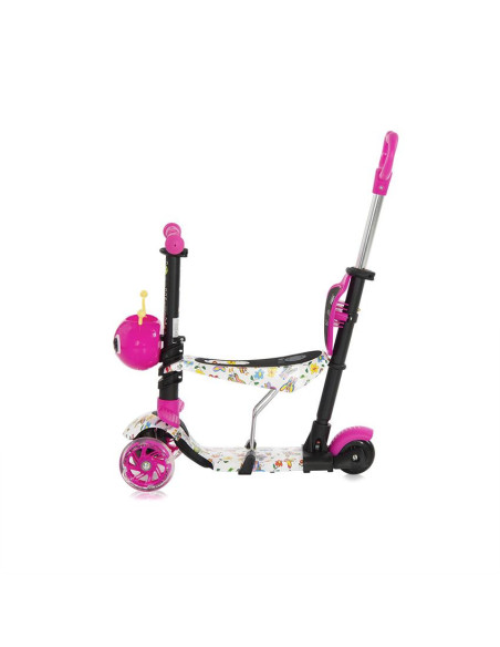 10390030021,Trotineta pentru copii Smart Plus, Pink Butterfly