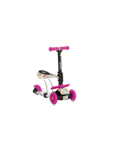 10390030021,Trotineta pentru copii Smart Plus, Pink Butterfly