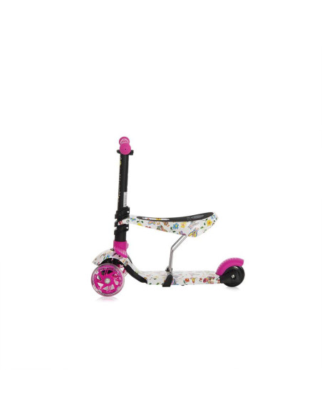 10390030021,Trotineta pentru copii Smart Plus, Pink Butterfly
