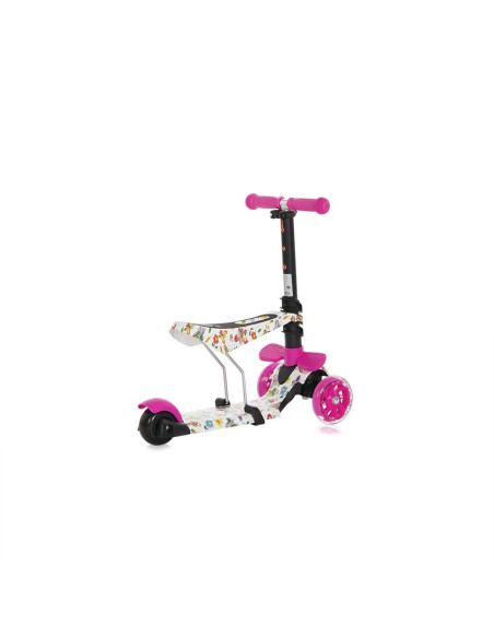 10390030021,Trotineta pentru copii Smart Plus, Pink Butterfly