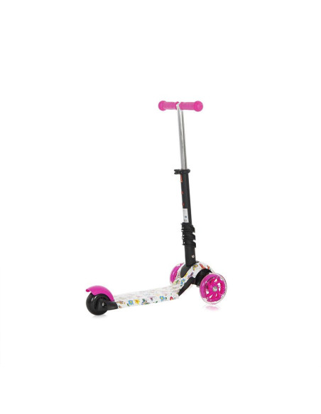 10390030021,Trotineta pentru copii Smart Plus, Pink Butterfly