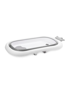 10131010003,Cadita pliabila pentru bebelusi, 83 cm, cu dop de scurgere, Royal, Grey 2