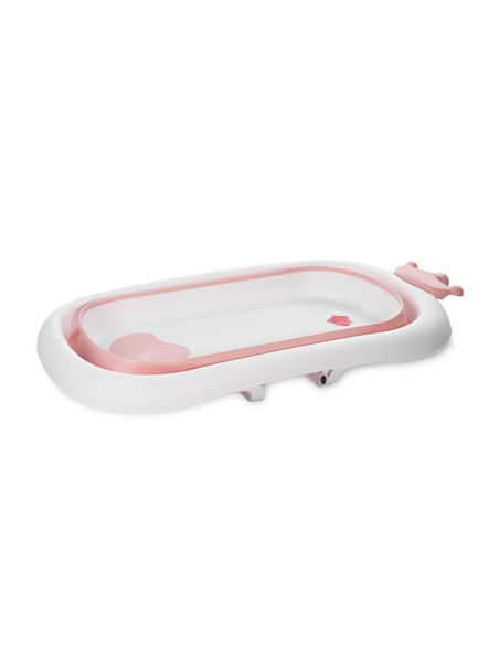 10131010001,Cadita pliabila pentru bebelusi, 83 cm, cu dop de scurgere, Royal, Pink