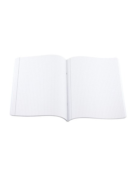 Caiet A5 48 file Daco, coperta plastic, matematica, Gri