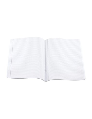 Caiet A5 48 file Daco, coperta plastic, matematica, Albastru