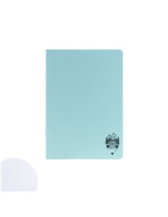 Caiet A5 48 file Daco, coperta plastic, matematica, Albastru