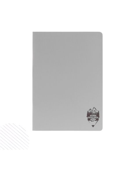 Caiet A4 60 file Daco, coperta plastic, dictando, Gri