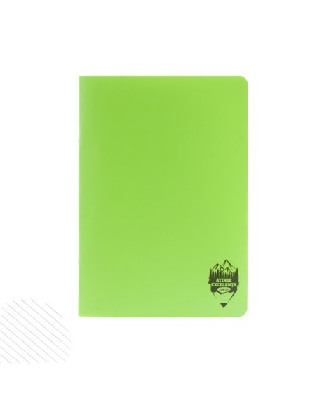 Caiet A4 60 file Daco, coperta plastic, dictando, Verde