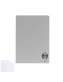 Caiet A4 60 file DACO, coperta plastic, 70 g/mp, matematica, Gri