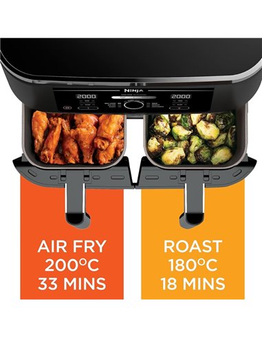 Friteuza cu aer cald Ninja Foodi MAX AF400EU, 9.5l, 2470 W, 6 programe, Negru