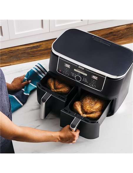 Friteuza cu aer cald Ninja Foodi MAX AF400EU, 9.5l, 2470 W, 6 programe, Negru
