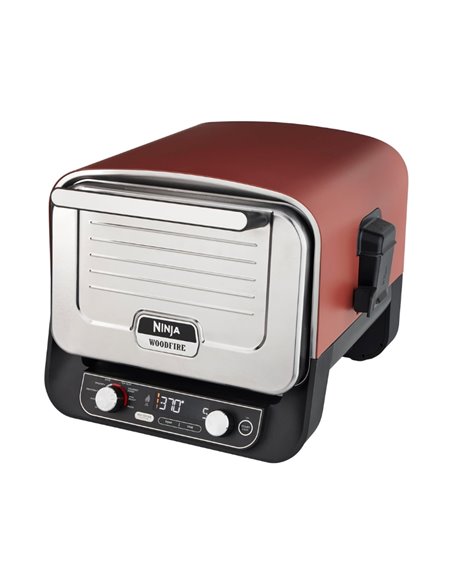 Cuptor electric Ninja woodfire OO101EU, 8 in 1, 2400 W, 370 °C, Terracotta