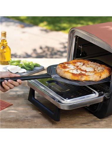 Cuptor electric Ninja woodfire OO101EU, 8 in 1, 2400 W, 370 °C, Terracotta