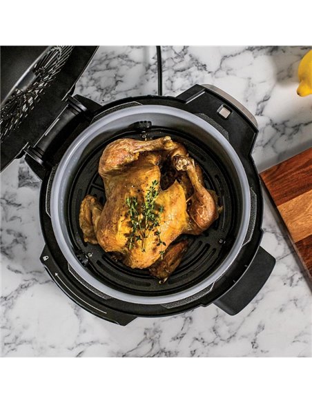 Multicooker Ninja Foodi Mini OP100EU, gatire sub presiune, cu aer cald, 1460 W, 4.7l, Negru