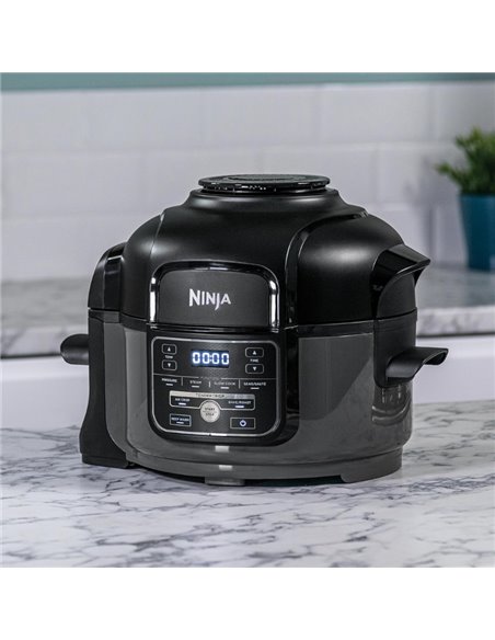Multicooker Ninja Foodi Mini OP100EU, gatire sub presiune, cu aer cald, 1460 W, 4.7l, Negru