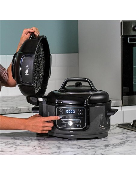 Multicooker Ninja Foodi Mini OP100EU, gatire sub presiune, cu aer cald, 1460 W, 4.7l, Negru
