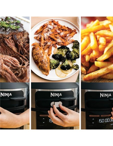 Multicooker Ninja OL550EU 11 in 1, 6L, 1460 W, Negru/Argintiu