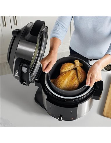 Multicooker Ninja OL550EU 11 in 1, 6L, 1460 W, Negru/Argintiu