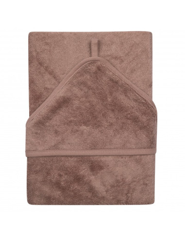 TM-CAP05-539,Prosop cu Gluga XXL pentru Copii din Bambus Mellow Mauve
